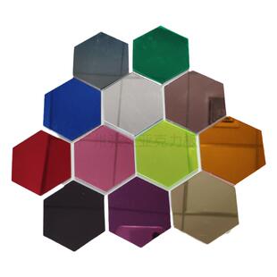 彩色镜面亚克力板有色塑料镜KTV装饰反射镜拍摄道具倒影婚庆定制