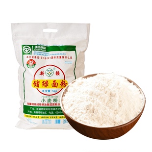 新疆储绿面粉绿色食品塔城小麦精制粉筋道拉条子馒头饺子10斤包邮