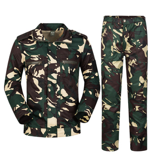 春夏军训迷彩服套装男女柔软亲肤CS活动服拓展训练工作服耐磨耐造