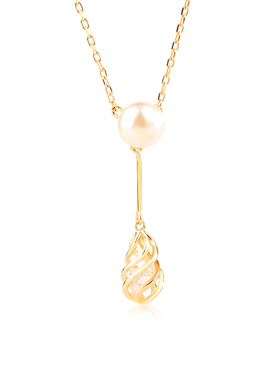 珍珠流苏项链女S925银