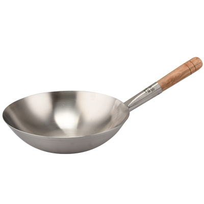 不锈钢小号炒锅家用一个人锅