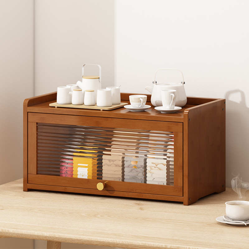 厨房置物架落地多层家用多功能杂物台面收纳柜子碗防尘储物橱柜