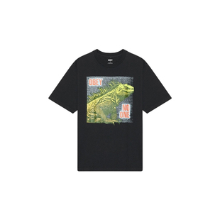 Obey NO ONE REPTILE 夏季T恤 黑色REVOLVE小众新款