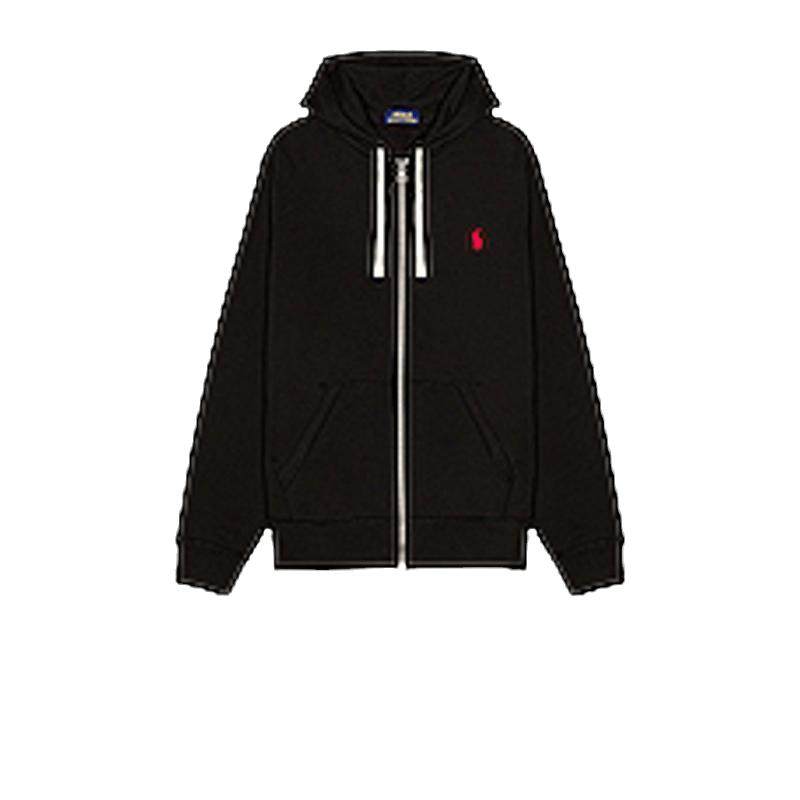 Polo Ralph Lauren 拉夫劳伦黑色连帽卫衣外套宽松运动衫REVOLVE