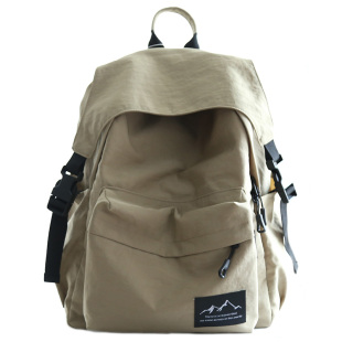 NR褶皱双肩包女2025新款时尚书包女大学生男休闲旅游轻便双肩背包