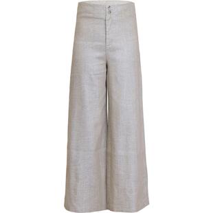 硕尔布衣新款棉麻高腰九分阔腿裤休闲大脚裙裤复古收腹彩色八分裤