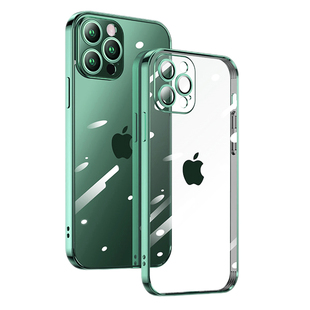 适用于苹果13ProMax手机壳iphone13Pro手机套新款12透明洋高级感超薄por全包防摔十三自带镜头膜苍岭绿男女款