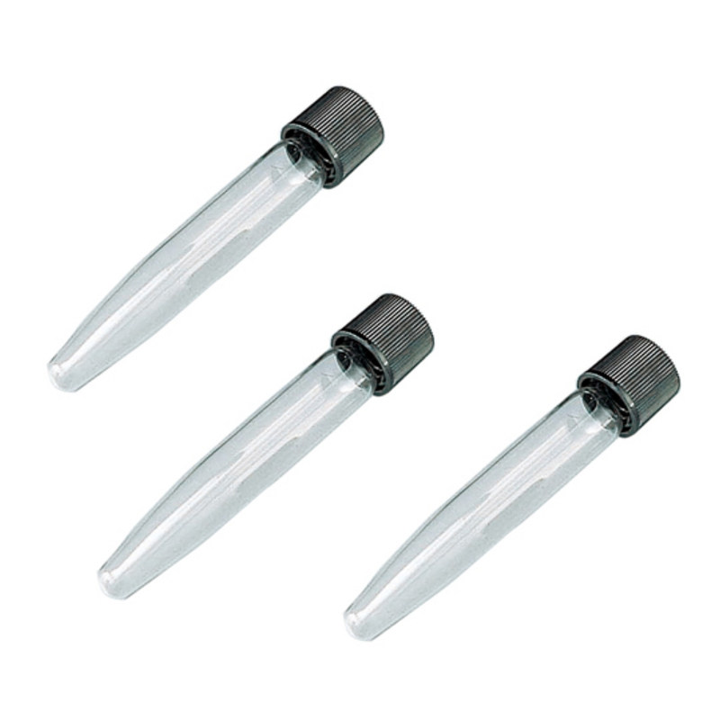 Maruemu螺口试管玻璃试管7ml 9ml平底圆底尖底NS-10 NN-13 NT-18