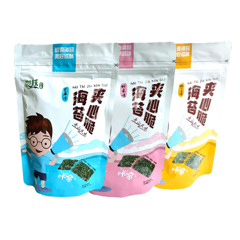 即食紫菜海苔夹心脆世跃小苔40g