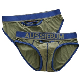 AUSSIEBUM男士低腰前后小镂空网孔透气舒适内裤青年性感U突三角裤