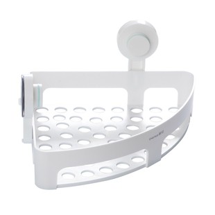 茶花卫生间三角免打孔收纳架厨房置物架浴室墙上壁挂厕所转角浴室