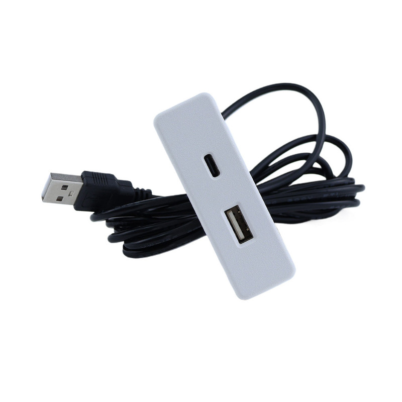 嵌入式USB+C桌面隐形充电插座