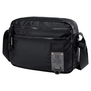 华朗迪尔新款斜挎包男机能大容量单肩包通勤包牛津布轻便邮差包男