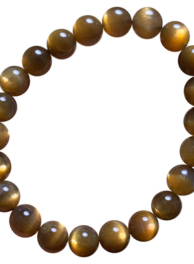 天然金骨干长石单圈手链金日光石