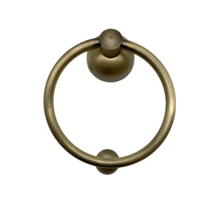 中式大门纯铜门环拉手老式花格木门全铜圆环把手复古黄铜实心拉环