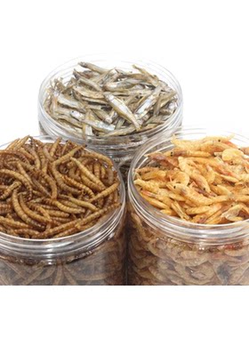 小宠饲料面包虫干鱼干虾干金龙鱼