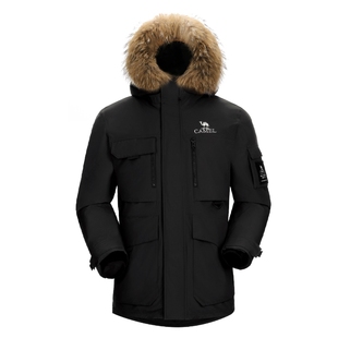 骆驼户外羽绒服冬季新款女款男款加厚保暖工装全压胶三防冲锋衣