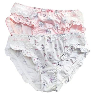 原创日系内裤女牛奶丝包臀洛丽塔三角内裤二次元胖次2025夏新款