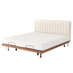 钢琴键全自动电动智能升降按摩零重力主卧全实木真皮双人不打扰床