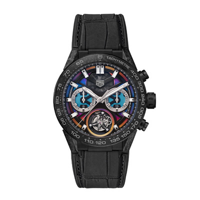 泰格豪雅限量版陀飞轮机械腕表