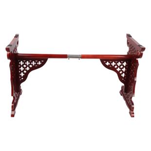 顺丰 古筝架子镂空古筝架雕花式花纹紫檀色可拆卸古筝支架H型琴