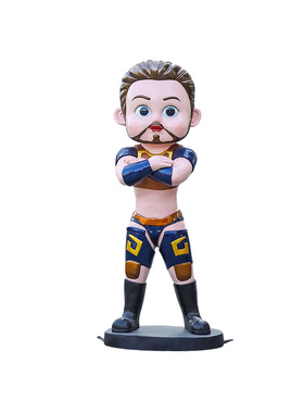 艺家乡户外卡通漫威钢铁侠大雕塑