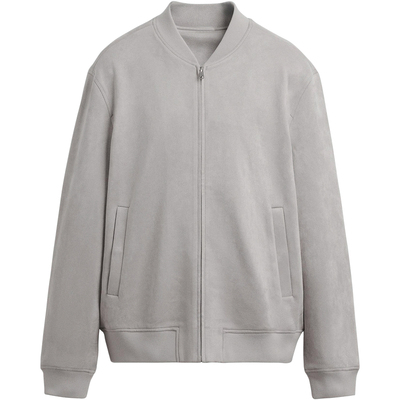 西班牙单！仿麂皮绒棒球夹克