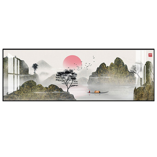 主卧室床头挂画中国风花鸟壁画新中式背景墙房间艺术画酒店装饰画