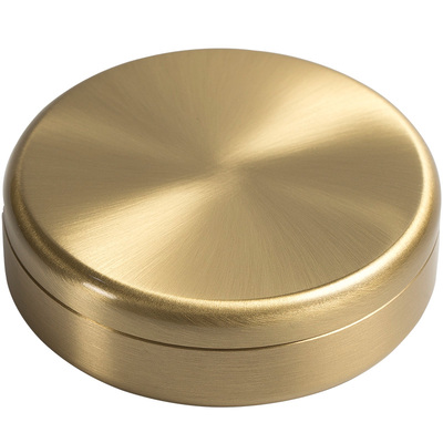黄铜香粉盒圆形小密封天然香灰罐