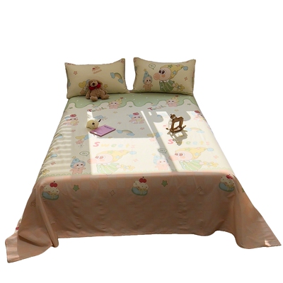 ins韩式小清新可爱卡通全棉四件套100纯棉被套学生宿舍床单三件套