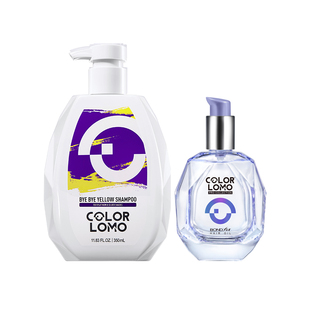COLORLOMO卡洛美去黄洗发水紫色抗黄固色洗发水护色移黄祛黄精油
