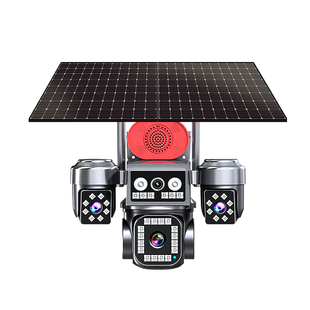 摄像头360度无死角太阳能监控器无需网络高清2000万农村室外防水