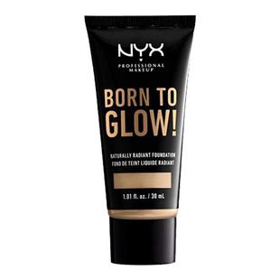 现货NYX Born to glow粉底液黄黑皮小麦色亚裔妝小样试色调和液