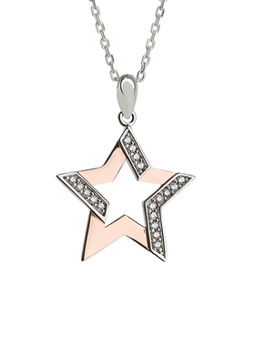 海盗船银饰五角星项链女2023年新款小众简约锁骨链秋冬款过年礼物