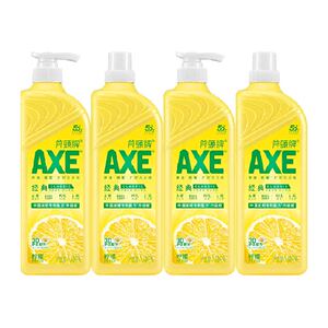 AXE/斧头牌洗洁精柠檬护肤1.18kg*4可洗果蔬家庭装家用特价实惠装
