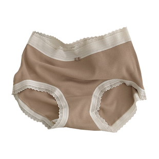 闭眼入系列！高颜值蕾丝边罗纹高弹力大包臀纯棉档中腰内裤女士