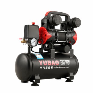无油空压机工业级空气压缩机大型喷漆高压220V小型冲气泵静音气泵