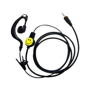 对讲讲机耳机单孔线螺旋插口耳挂式耳麦对讲电话机耳机线通用型