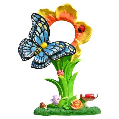 户外打卡发光仿真蝴蝶摆件