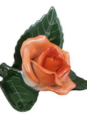 玫瑰摆件海兰德赫伦迎宾卡夹手绘