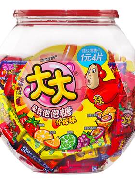 大大泡泡糖什锦味630g桶装