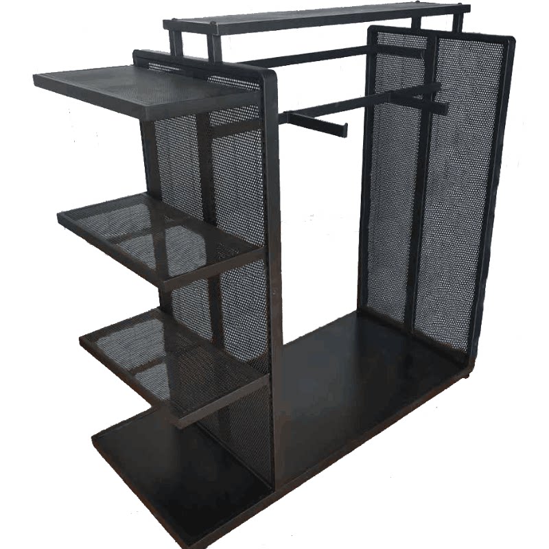 服装店中岛货架户外机车手套挂架头盔衣服展示男装多功能架子正挂