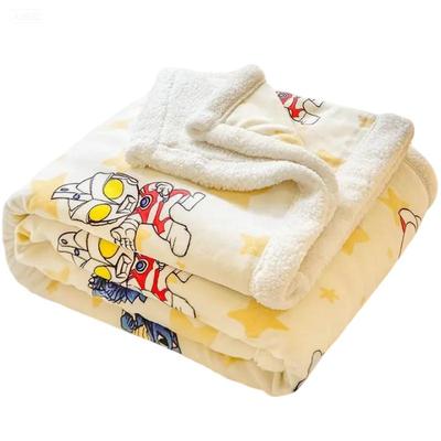 儿童奥特曼双层加厚毛毯