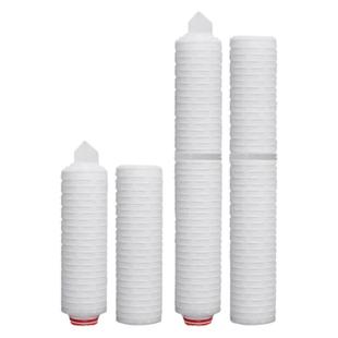 PP微孔折叠式滤芯10寸聚四氟聚醚砜酒精尿素液精密过滤器滤膜滤芯