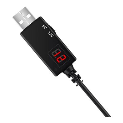 USB可调升压线5V转9V12V供电线