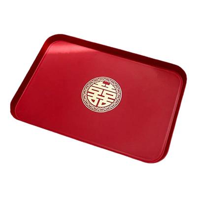 果盘婚庆用喜盘子红色