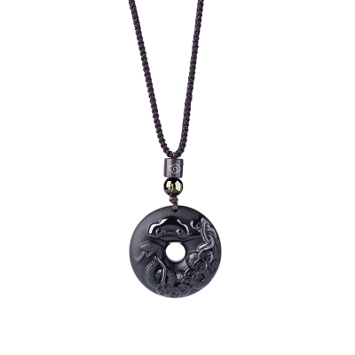 【官方推荐】特级黑曜石生肖吊坠