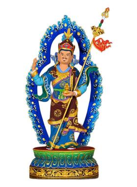 藏式仿古鎏金桑巴伦珠玛铜像摆件