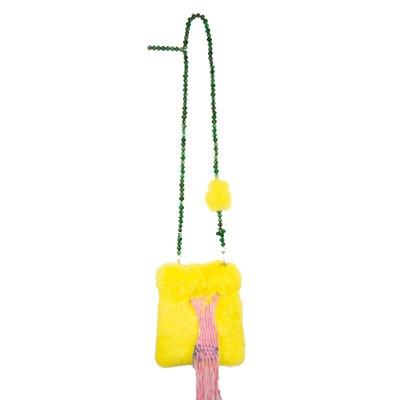 原创兔毛迷你包辣妹流苏