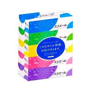 日本大王制纸抽纸盒抽纸180抽*5盒纸巾餐巾纸盒装纸抽面巾纸硬盒